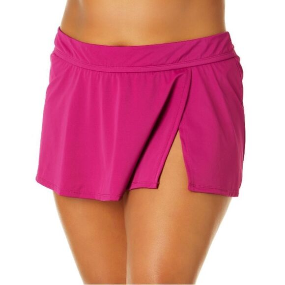 Swim Top & Mid Rise Split Skirt Bikini Bottom Swimsuit Bathing Suit Size 3X - Picture 15 of 16